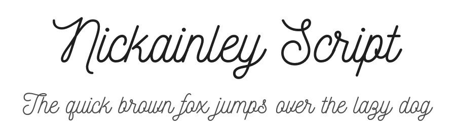 Nickainley Script by Seniors Studio — Script Handwritten Font
