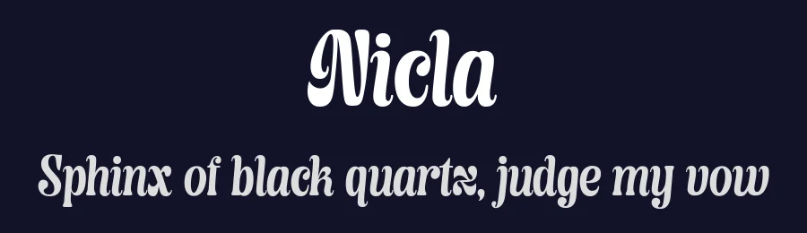 Nicla by Suandana I Pande Made — Script Handwritten Font — thumbnail 2