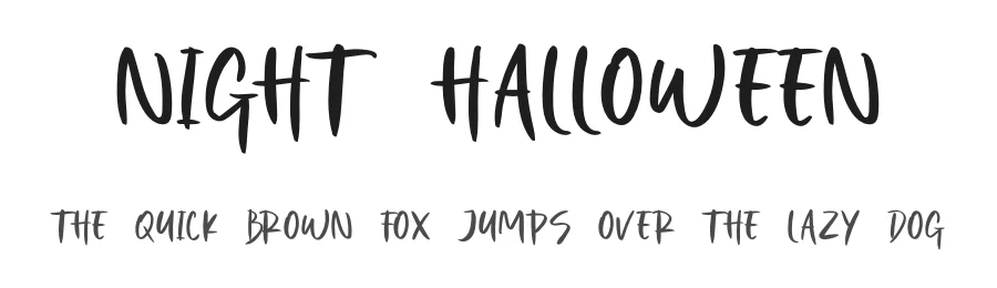 Night Halloween by Jefri Dwi Alfatah β Sans Serif Font