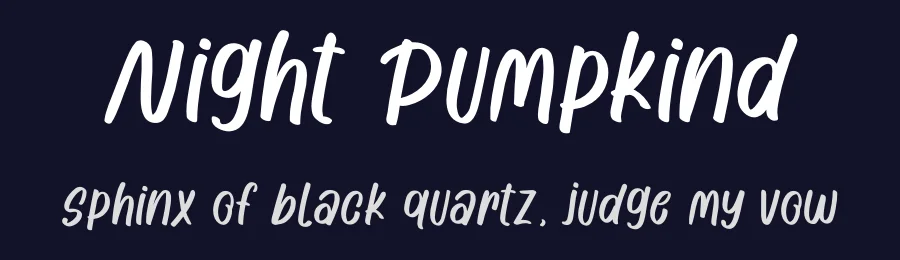 Night Pumpkind by Jefri Dwi Alfatah — Display Font — thumbnail 2