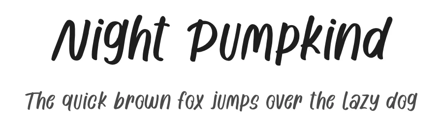 Night Pumpkind by Jefri Dwi Alfatah — Display Font
