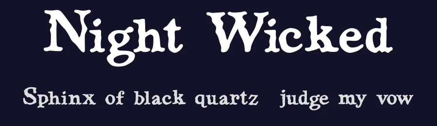 Night Wicked by Ilyas Yasin — Serif Font — thumbnail 2