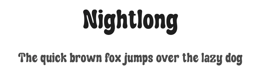 Nightlong by Ragamkata Studio — Display Font