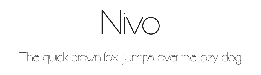 Nivo by Nuno Leal — Sans Serif Font