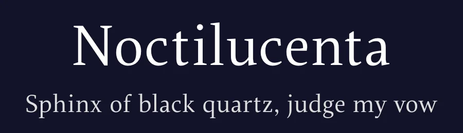 Noctilucenta — Serif Font — thumbnail 2