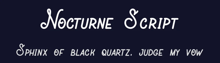 Nocturne Script by Rubirubiko — Script Handwritten Font — thumbnail 2