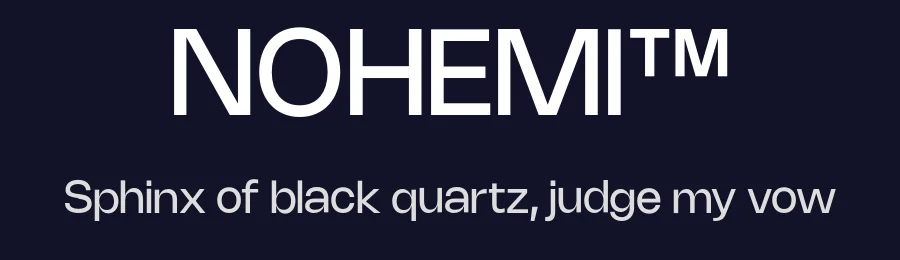 NOHEMI™ by rajesh rajput — Sans Serif Font — thumbnail 2