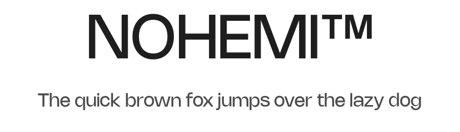 NOHEMI™ by rajesh rajput — Sans Serif Font
