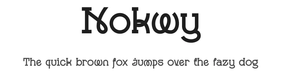 Nokwy by Rony Rizki Jaya — Display Font
