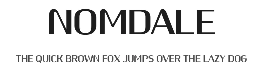 Nomdale by Drizy Studio — Display Font