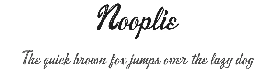 Nooplie by denny-0980 — Script Handwritten Font