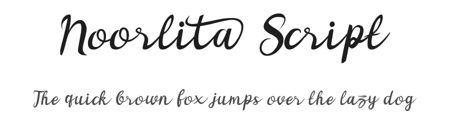 Noorlita Script by MK Letters 2018 — Script Handwritten Font