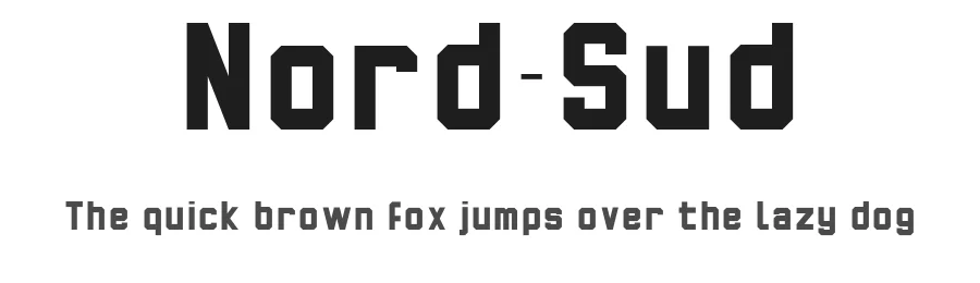 Nord-Sud — Sans Serif Font