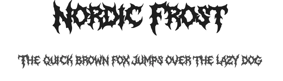 Nordic Frost by Masyafi Studio — Display Font