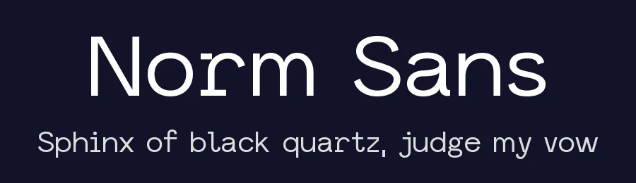 Norm Sans — Sans Serif Font — thumbnail 2