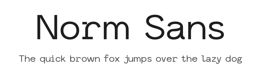 Norm Sans — Sans Serif Font
