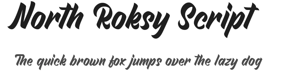 North Roksy Script by Akhmad Misbakhul Munir (Munerf) — Script Handwritten Font