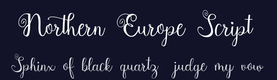 Northern Europe Script — Script Handwritten Font — thumbnail 2