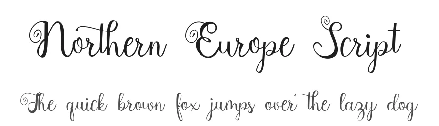 Northern Europe Script — Script Handwritten Font