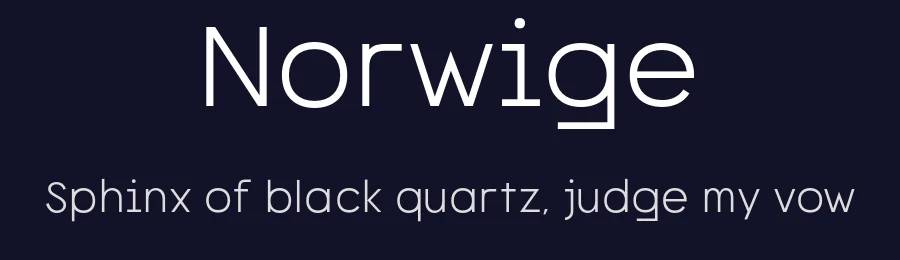 Norwige — Sans Serif Font — thumbnail 2