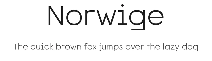 Norwige — Sans Serif Font