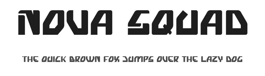 Nova Squad by Tokopress Team — Display Font