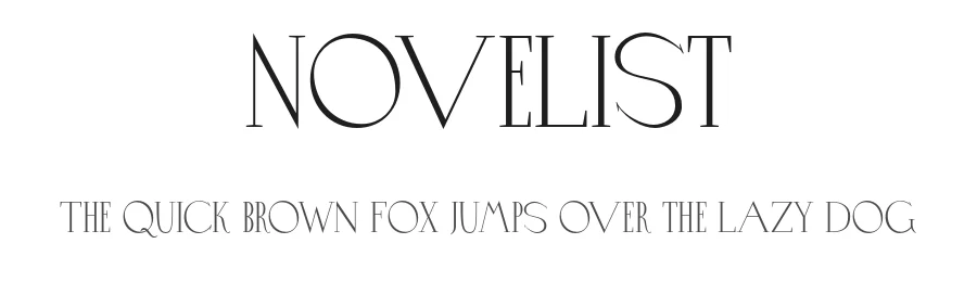 Novelist by Alena Krachkovskaya — Serif Font