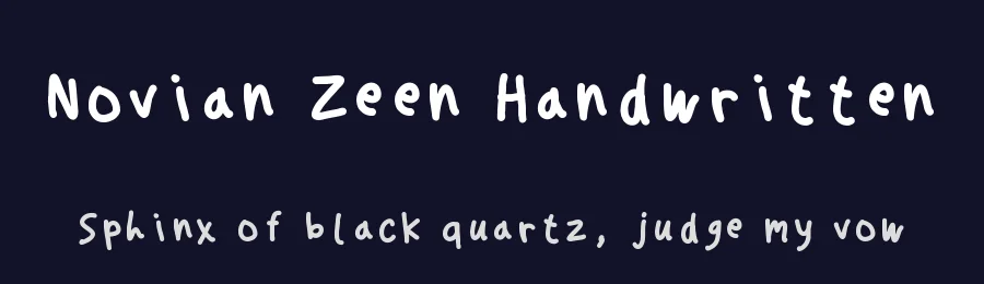 Novian Zeen Handwritten by Novian Zeen — Script Handwritten Font — thumbnail 2