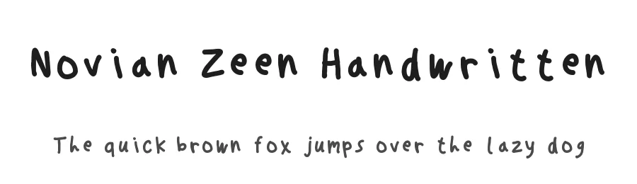 Novian Zeen Handwritten by Novian Zeen — Script Handwritten Font
