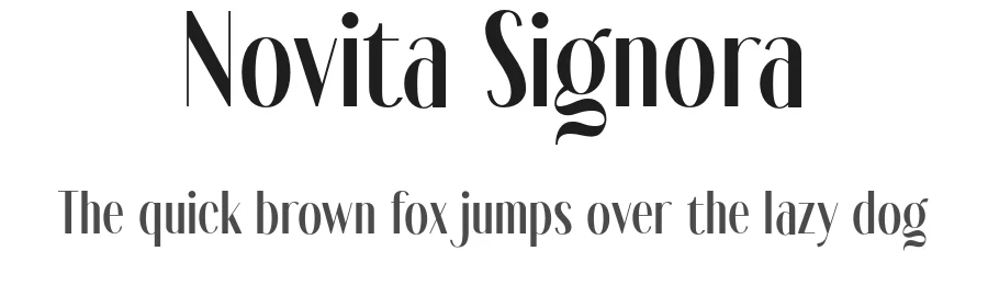 Novita Signora by Ahmad Ramzi Fahruddin — Sans Serif Font