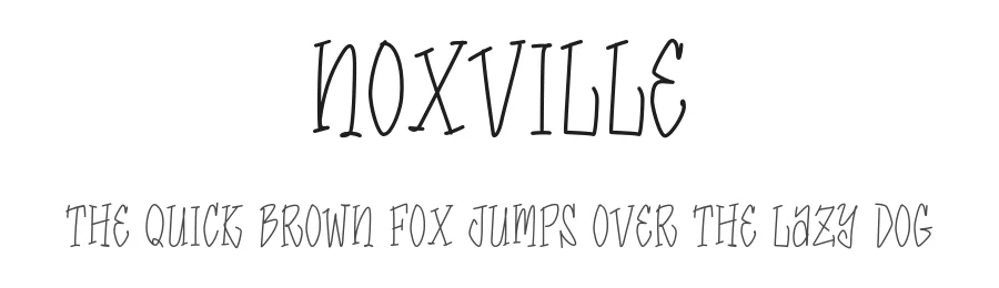 Noxville by denny-0980 — Script Handwritten Font