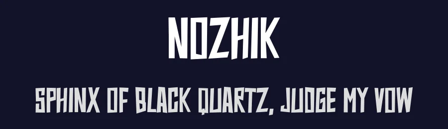 Nozhik by Designgsta — Display Font — thumbnail 2