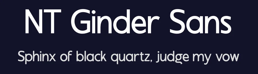 NT Ginder Sans by Neo Type — Sans Serif Font — thumbnail 2