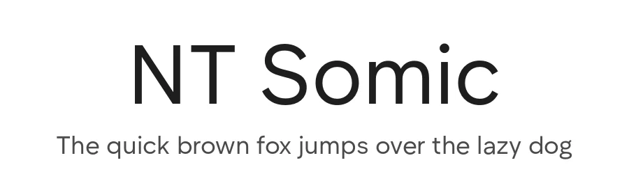 NT Somic by Ravid Balaliev — lead type designer, mastering
Michael Voronin — secret advisor, marketing
Ivan Kovalenko — best boy — Sans Serif Font