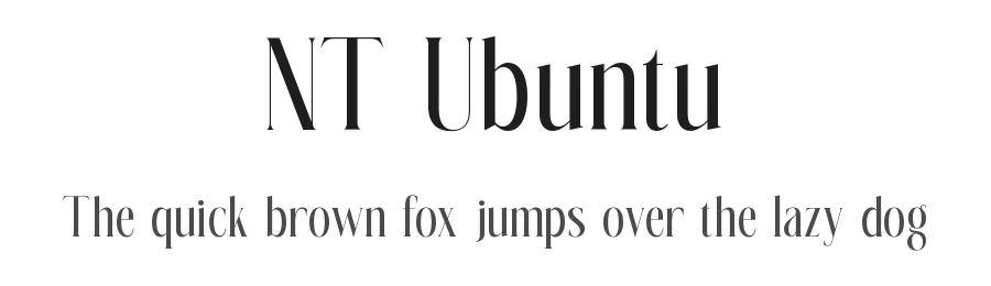 NT Ubuntu by Neo Type — Sans Serif Font