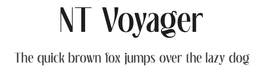 NT Voyager by Neo Type — Sans Serif Font