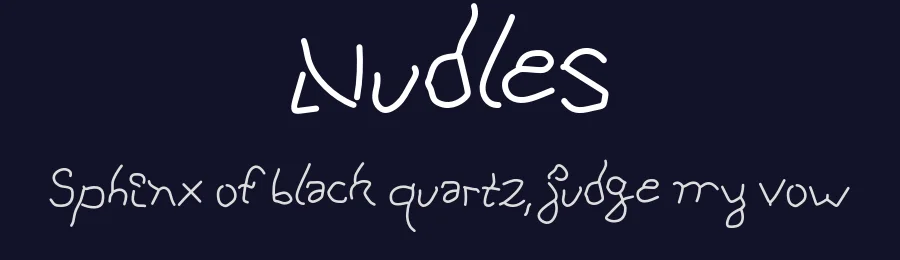 Nudles — Script Handwritten Font — thumbnail 2