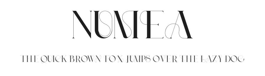 Numea by Jamaludin Achmad Sahestya Dharma — Display Font