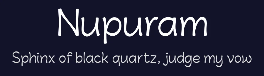 Nupuram by Santhosh Thottingal (santhosh.thottingal@gmail.com) — Sans Serif Font — thumbnail 2