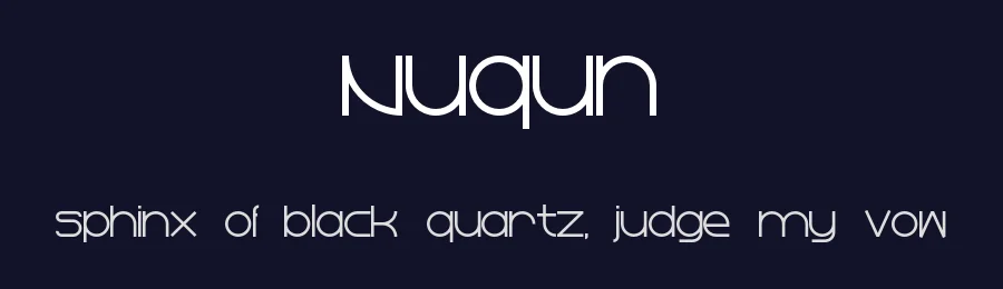 Nuqun by MaxMavr — Sans Serif Font — thumbnail 2