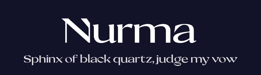 Nurma by By Abdul Artega, Come Type — Display Font — thumbnail 2