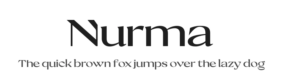 Nurma by By Abdul Artega, Come Type — Display Font
