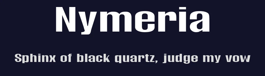 Nymeria — Sans Serif Font — thumbnail 2