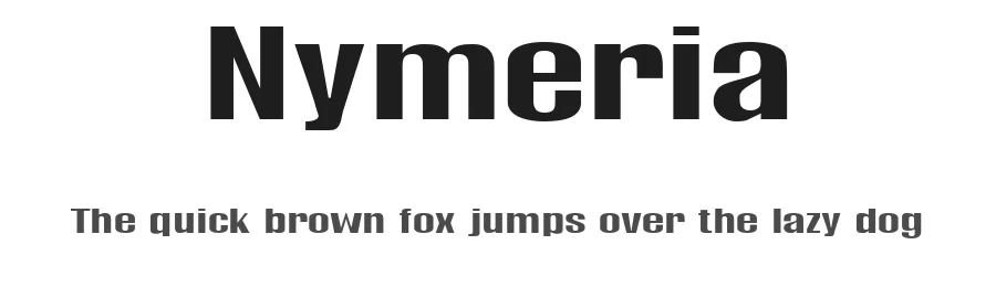 Nymeria β Sans Serif Font