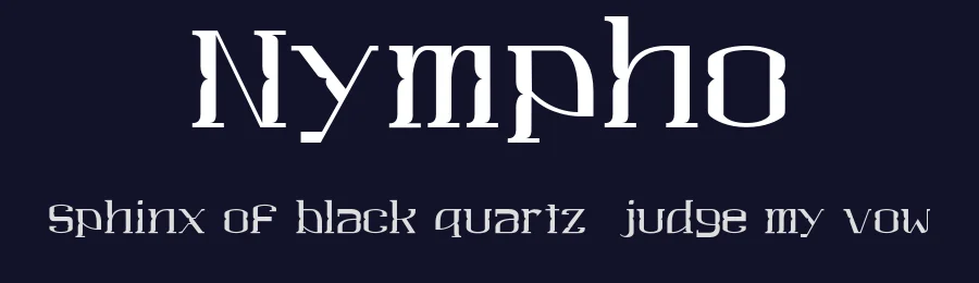 Nympho by Dharmas Studio — Display Font — thumbnail 2