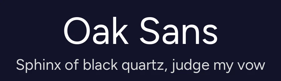 Oak Sans by Erik Kennedy, Walven — Sans Serif Font — thumbnail 2