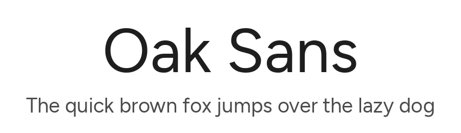 Oak Sans by Erik Kennedy, Walven — Sans Serif Font
