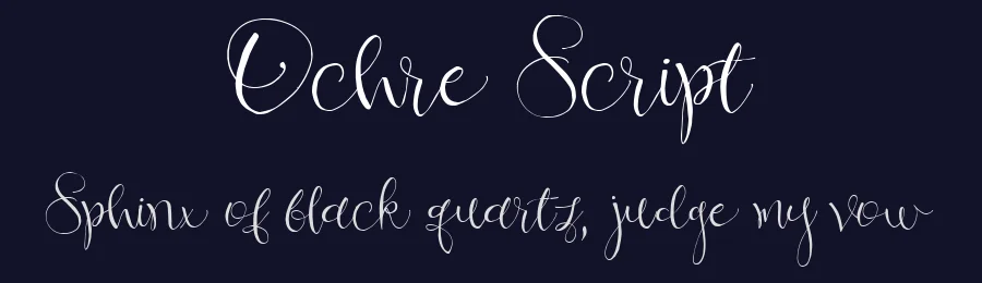 Ochre Script by Gizem Kılıç — Script Handwritten Font — thumbnail 2