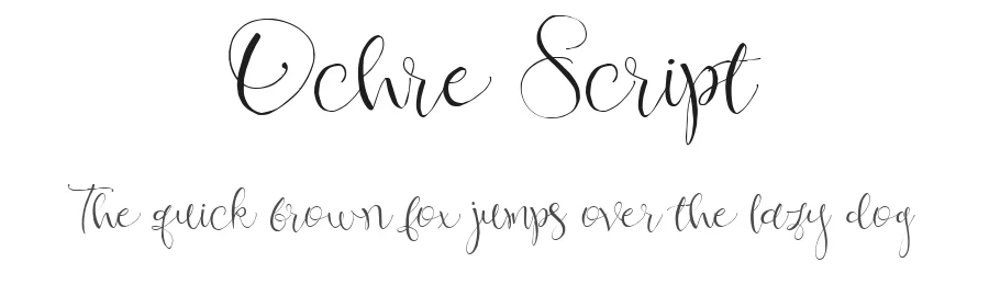 Ochre Script by Gizem Kılıç — Script Handwritten Font