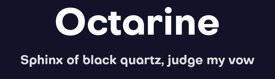Octarine by Alexander Slobzheninov — Sans Serif Font — thumbnail 2